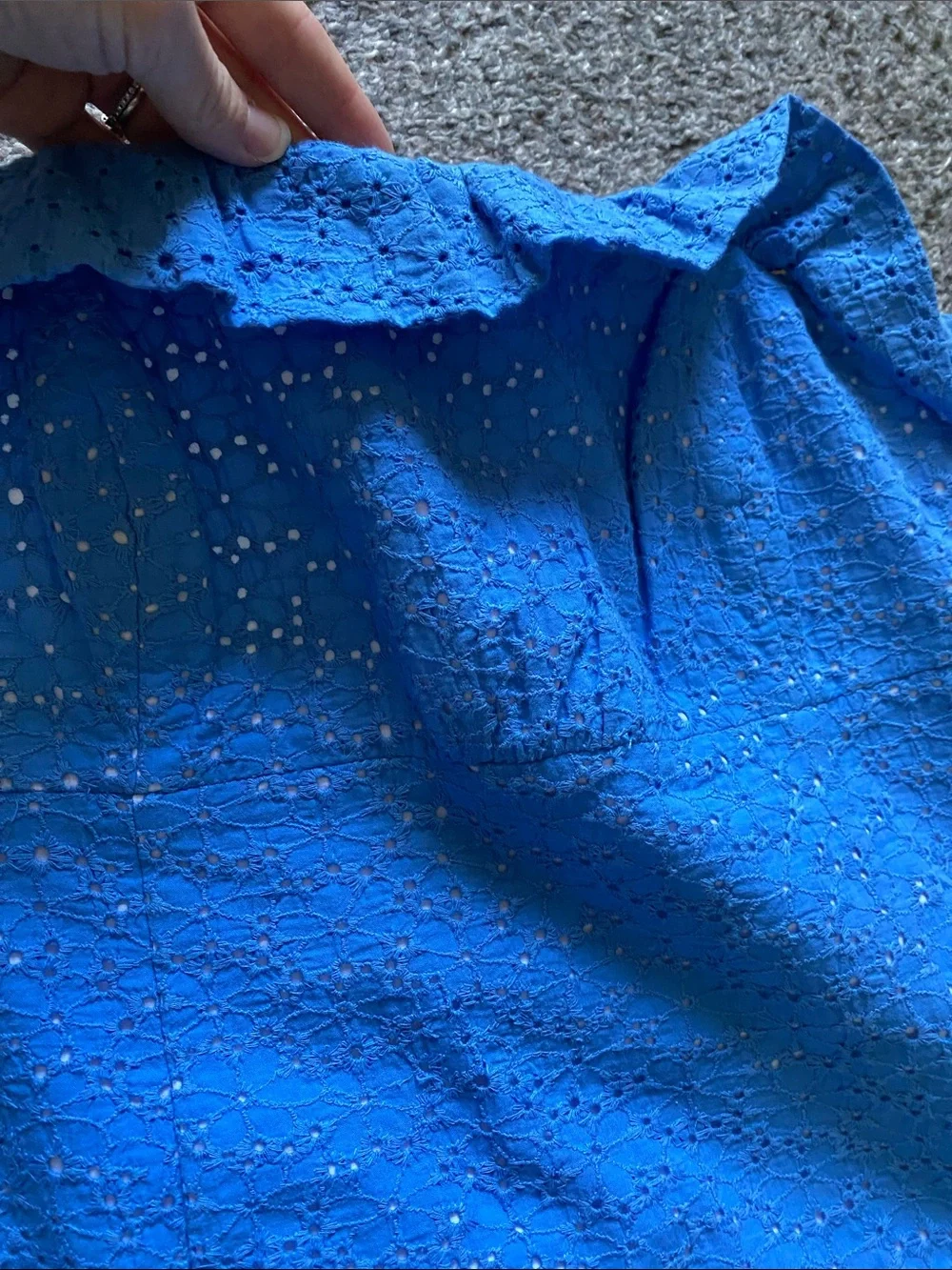 Lilly Pulitzer Strapless Eyelet Dress in Blue - Picture 5 of 8